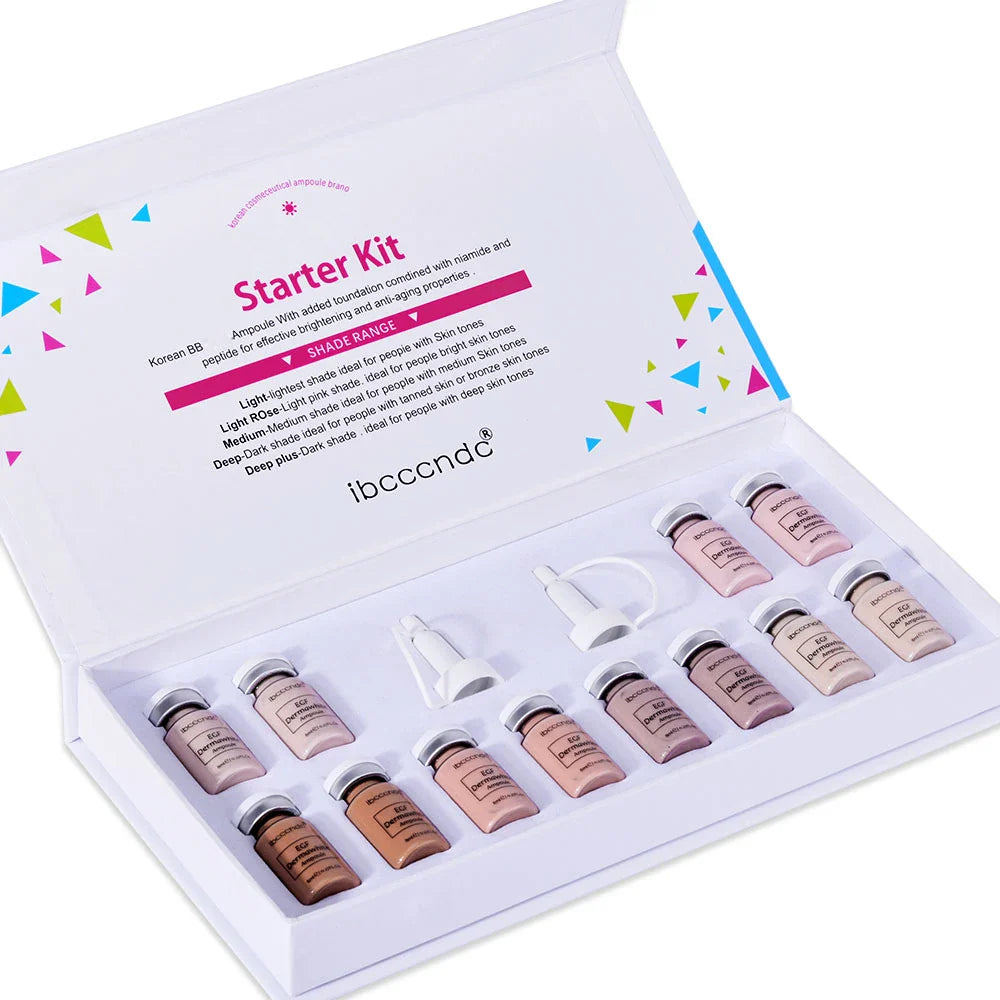 BB Cream & Gold Serum Ampoule Kit – Brightening 12 Vials 8ml