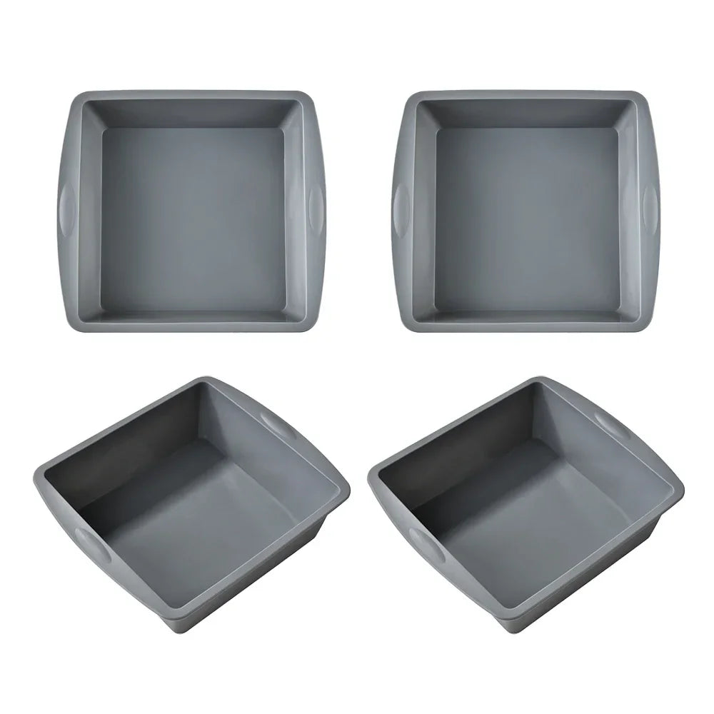 Silicone Square Cake Pan | Non-Stick Brownie Mold, Oven Safe