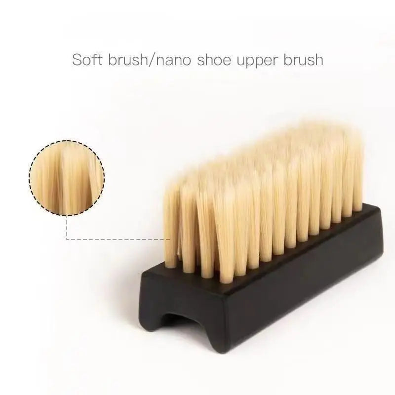 Nylon Shoe Cleaning Brush Set – Soft & Hard Bristles (1 Pair)