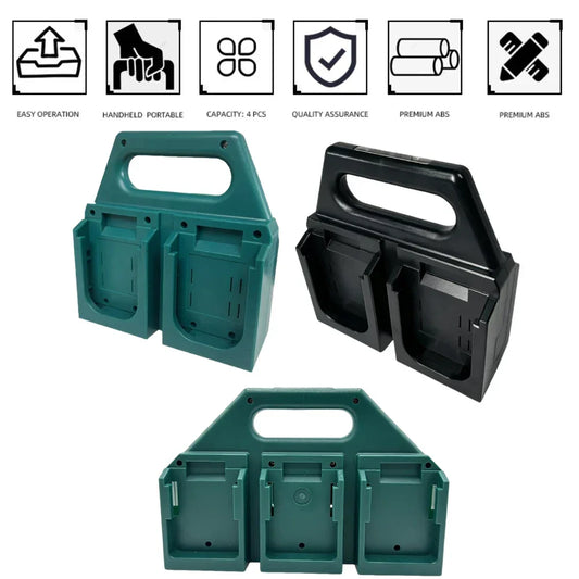 Makita 18V Battery Mount Holder Rack – 4 or 6 Slot Storage Peaceful Pleasures Health and Wellness