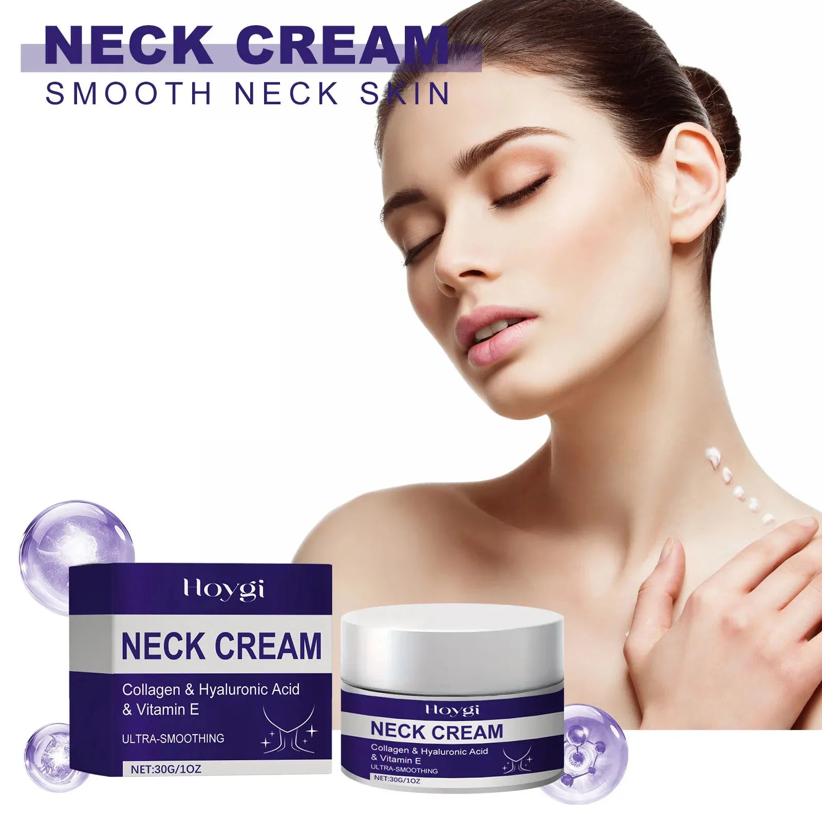 Neck Wrinkle Removal Cream Tightening Firming Fade Fine Lines Double Chin Anti-Aging Necklines Lifting Shaping Beauty Neck Cream Peaceful Pleasures Health and Wellness