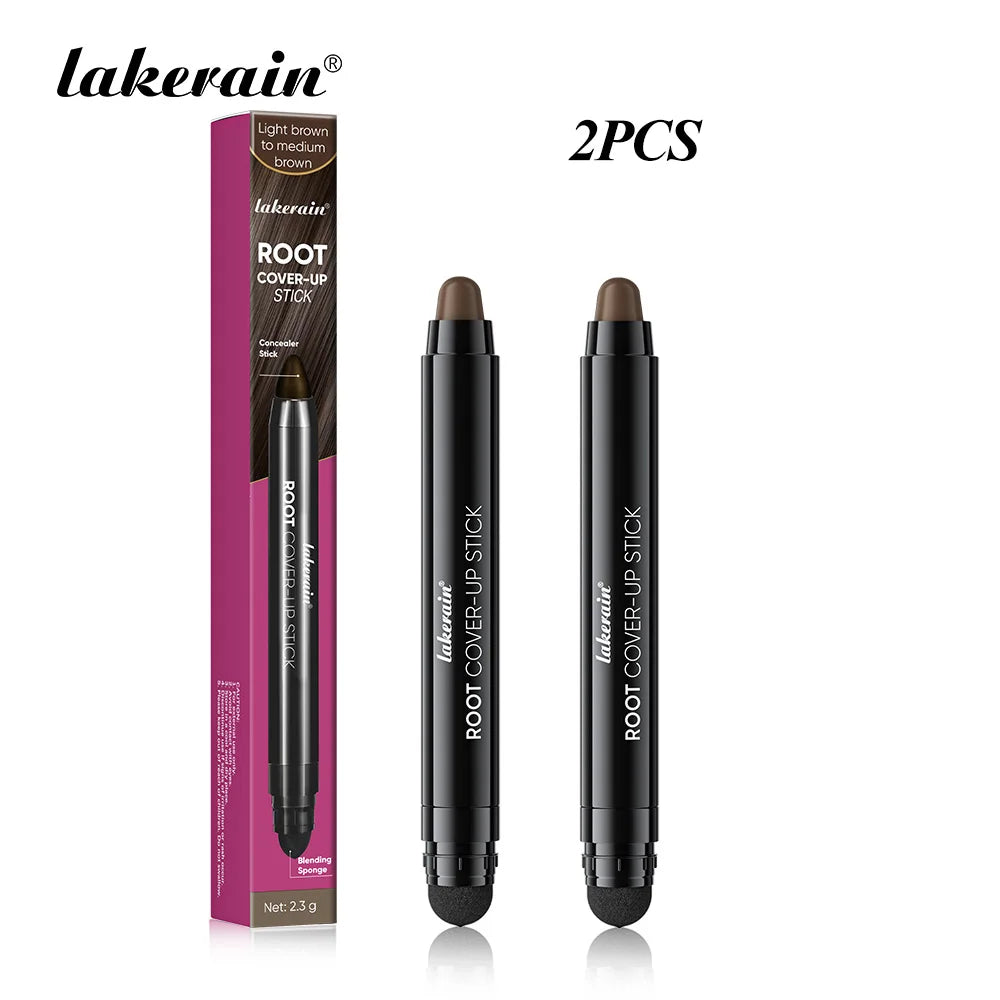 Lakerain Hair Dye Pen Men Women Precise Gray Coverage Stick Smudge-Resistant Long-Lasting Makeup Smooth Application Dye Stick Peaceful Pleasures Health and Wellness P3 x 2