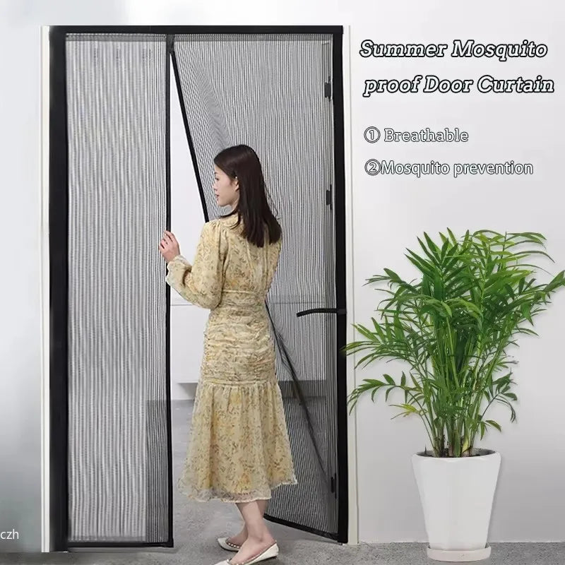 Magnetic Auto-Close Door Mesh Screen | Bug & Insect Curtain