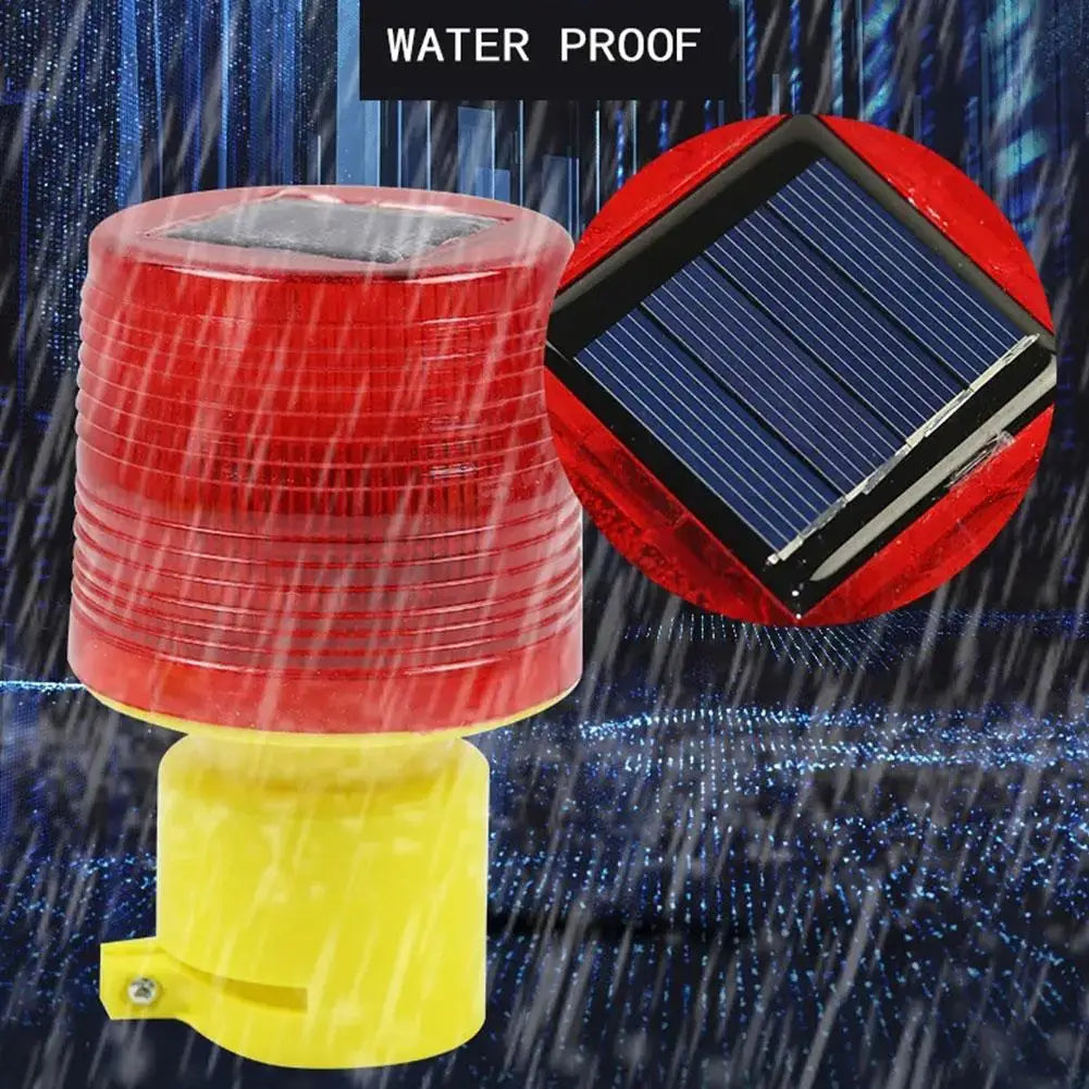Solar LED Emergency Traffic Warning Light for Construction Peaceful Pleasures Health and Wellness