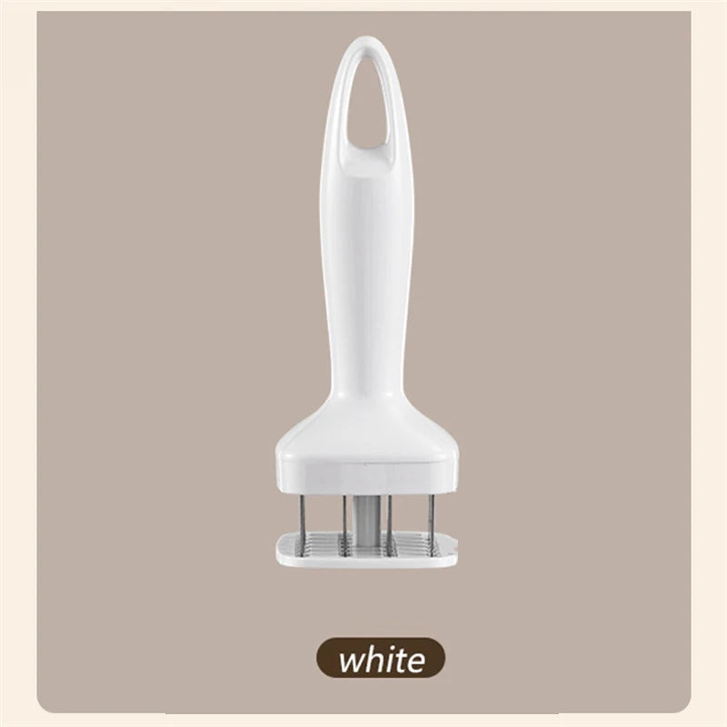 24 Blades Needle Meat Tenderizer Stainless Steel Knife Meat Beaf Steak Mallet Meat Tenderizer Hammer Pounder Cooking Tools Peaceful Pleasures Health and Wellness WHITE XL