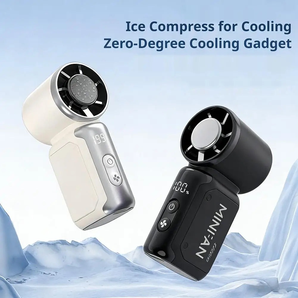 High-speed Powerful Refrigeration Portable Mini Electric Fan USB Charging Cool Wind Multifunctional Summer Pocket Electric Fan Peaceful Pleasures Health and Wellness