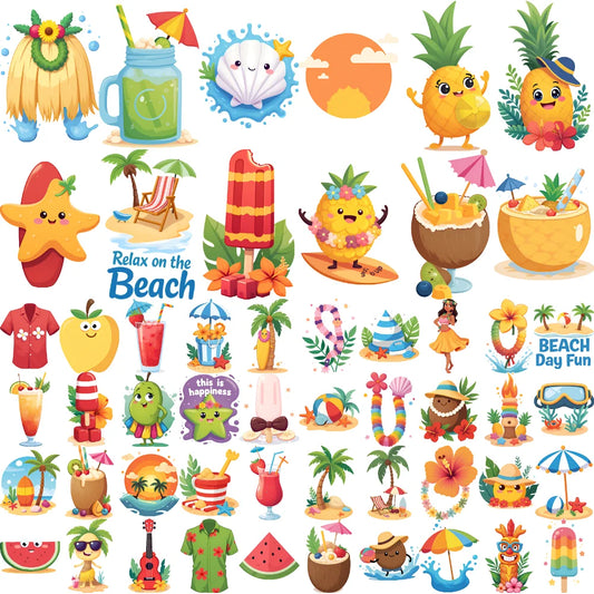 54pcs Waterproof Temporary Tattoo Stickers – Beach & Vacation Temporary Tattoo Stickers Oasis Select