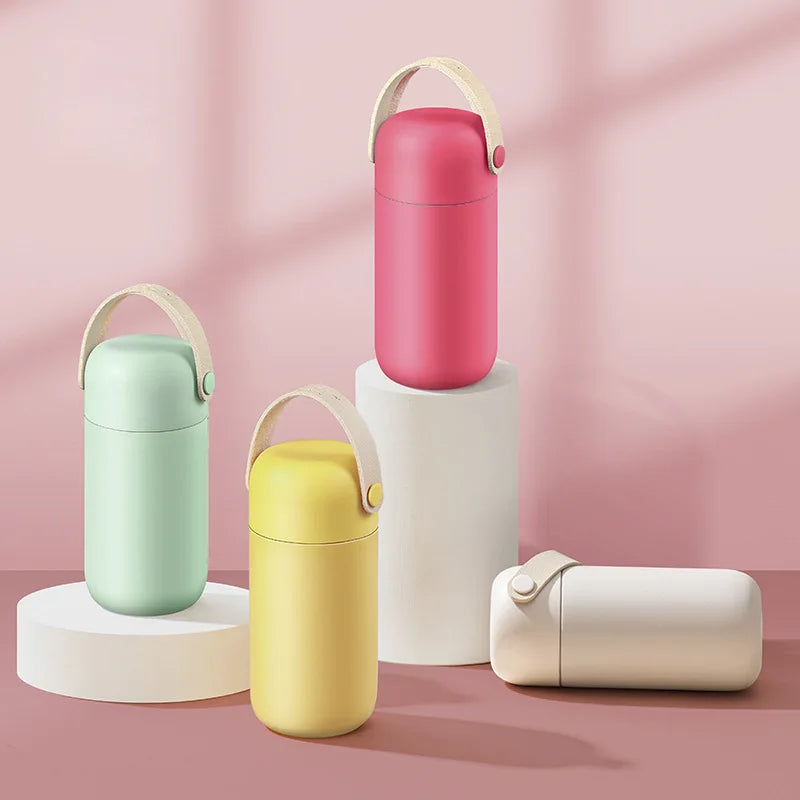 Macaron Mini Pocket Thermos Cup 150ml | Vacuum Insulated Flask Mini Thermos Flask Peaceful Pleasures Health and Wellness