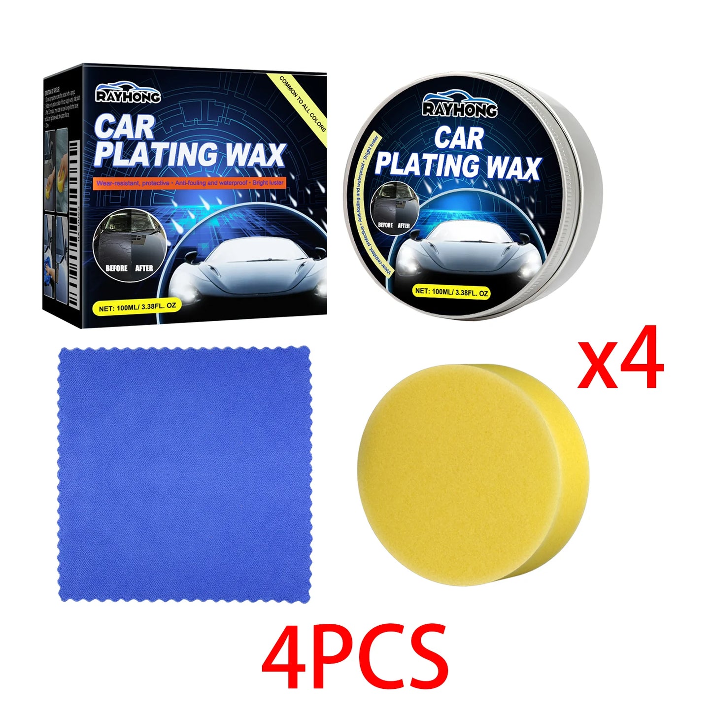 Crystal Nano Car Wax – Gloss Coating, Polish & Scratch Repair