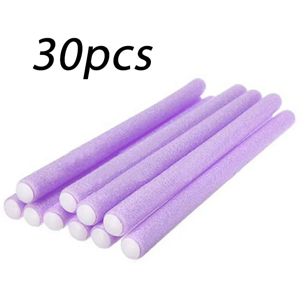 10-Pack Foam Perm Curling Rods – No-Heat Hair Curlers
