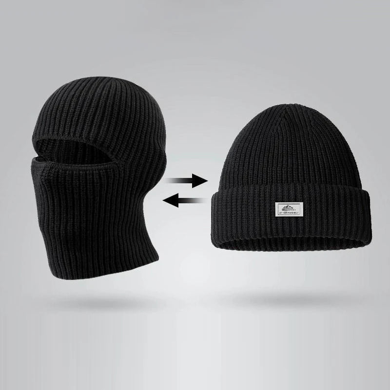 2-in-1 Balaclava Ski Mask Beanie | Windproof Winter Face Hat