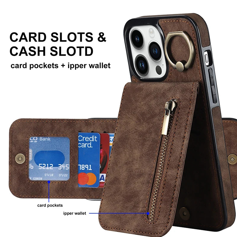 case for iphone 15 pro max with pocket for iphone magsafe card case for iphone 16 pro leather case credit cards storage wallet Peaceful Pleasures Health and Wellness