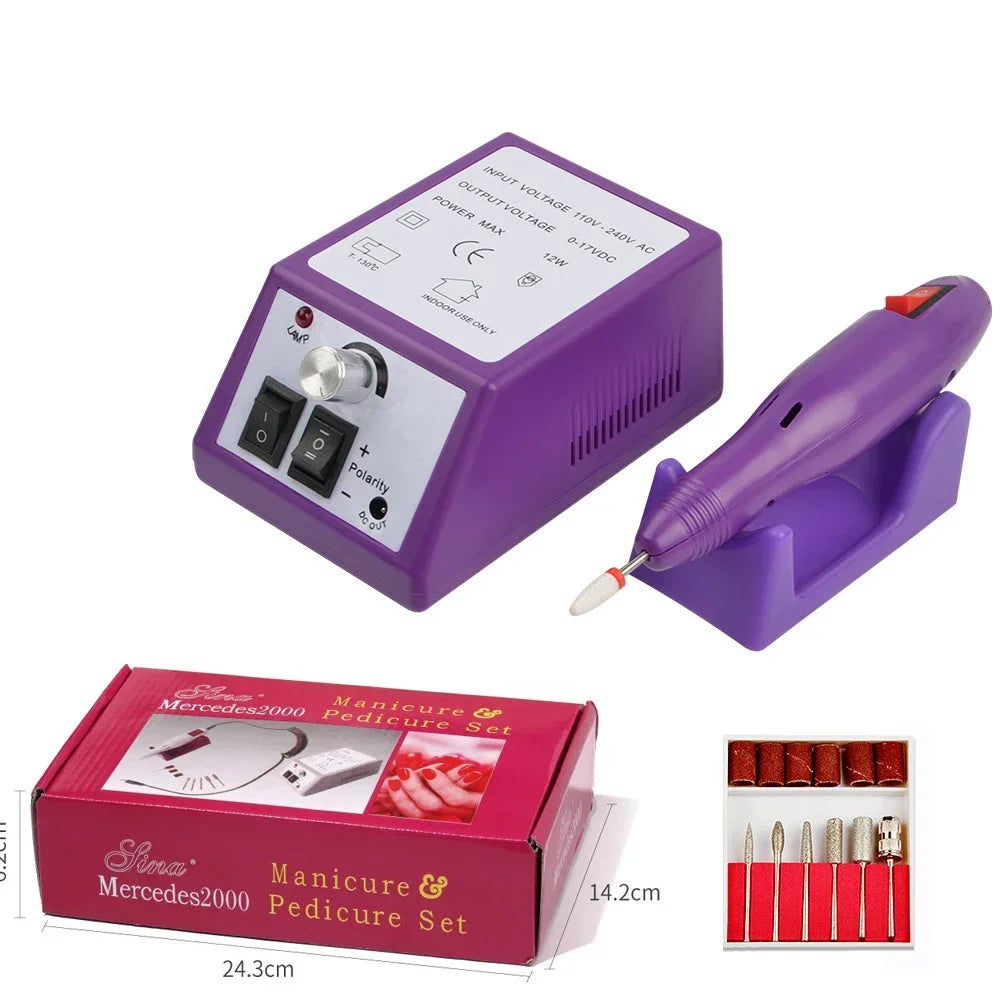 Professional Electric Nail Drill Machine Set | Nail Art Tool