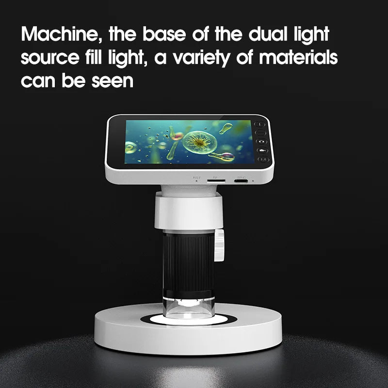 Portable Digital Microscope Magnifying Glass for Primary School Students' Scientific Experiments and Educational Microscopes Peaceful Pleasures Health and Wellness