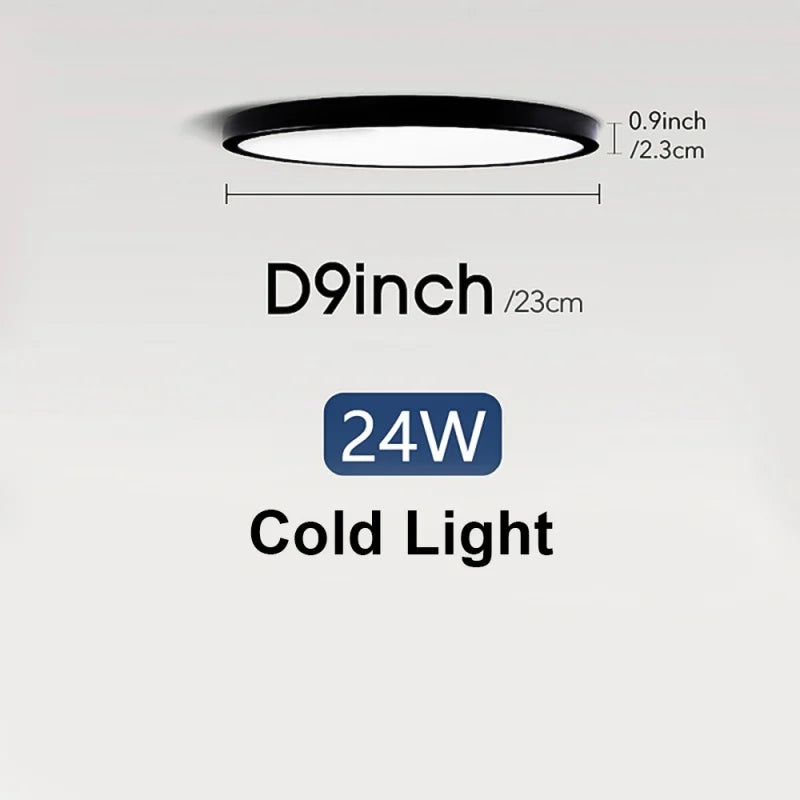 Ultra-Thin 24/28W Dimmable LED Ceiling Light | Modern Flush Mount