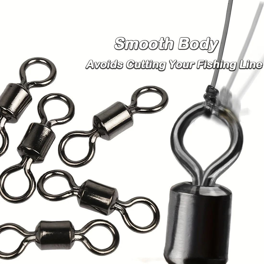 Fishing Swivels Ball Bearing Rolling Swivel Tackle Saltwater