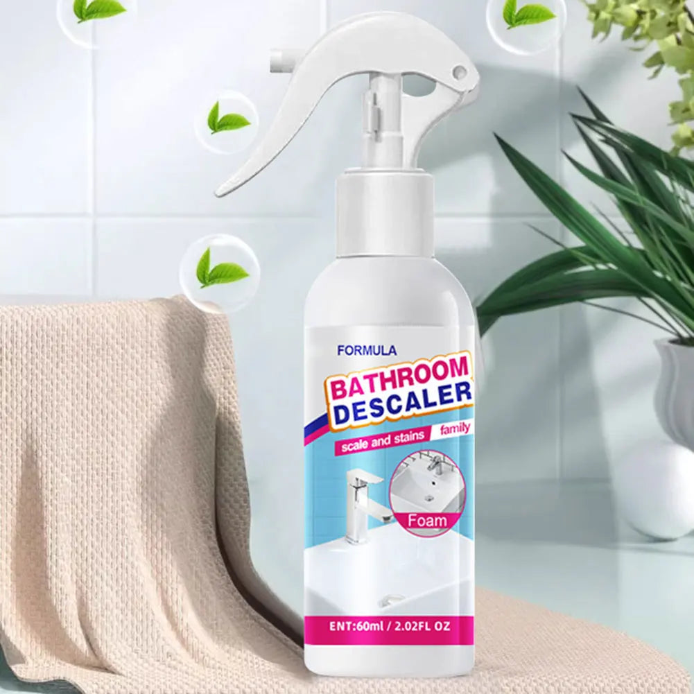 Anti-Limescale Foam Spray Bathroom Descaler Foam Powerful Cleaner Spray All Purpose Stubborn Stains Cleaner For Tiles Bathtubs Peaceful Pleasures Health and Wellness