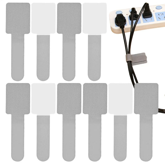 10-Pack Reusable Non-Slip Cable Organizer Clips & Wire Ties Cable Organizer Clips Peaceful Pleasures Health and Wellness