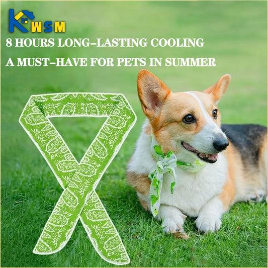 Pet Cooling Scarf Ice Bandana for Dogs & Cats – 2 Pack Pet Cooling Bandana Oasis Select