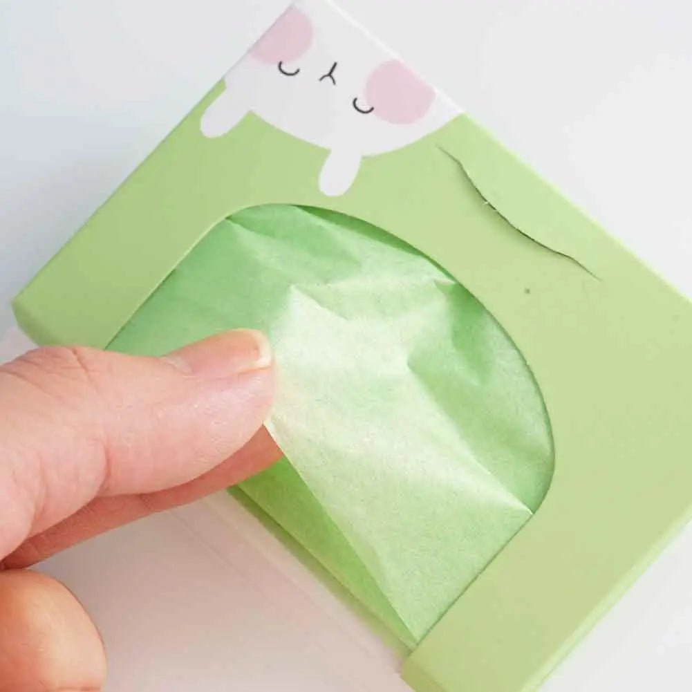 Green Tea Facial Oil Absorbing Sheets 100 Pcs | Blotting Paper
