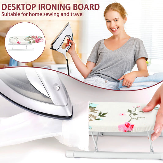 Mini Portable Sleeve Ironing Board Home Desktop Foldable Ironing Board for Easy Storage and Carrying Suitable Shirt, Sleeve Size Peaceful Pleasures Health and Wellness