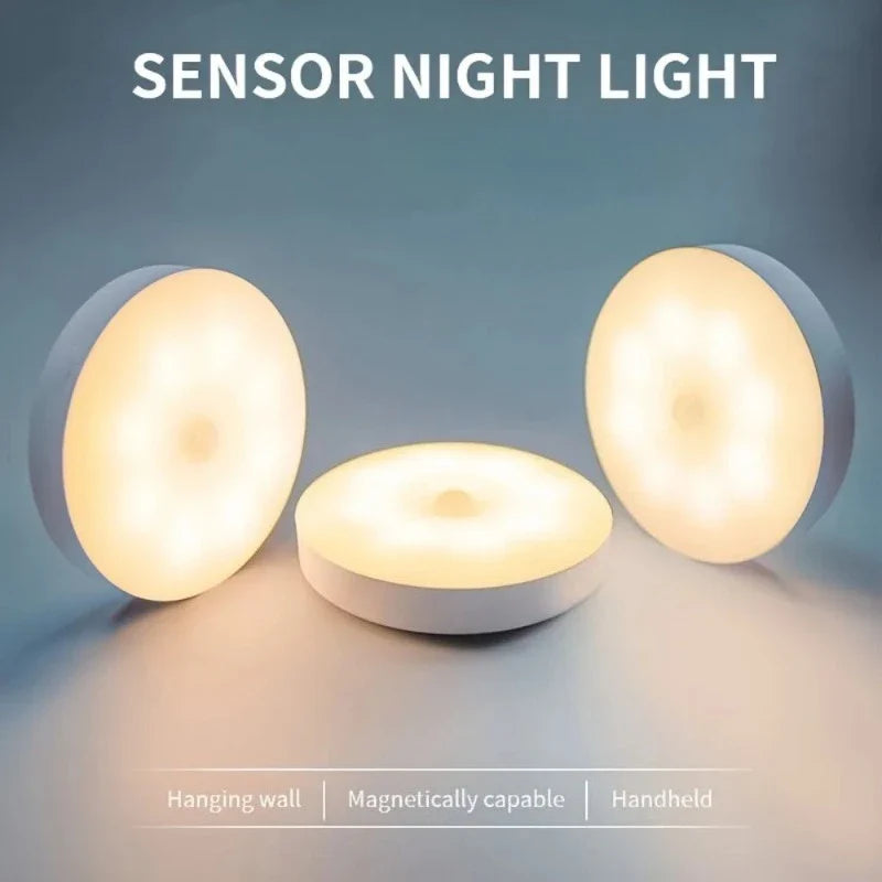 Motion Sensor Night Light – Warm or Cool White LED Auto Lamp