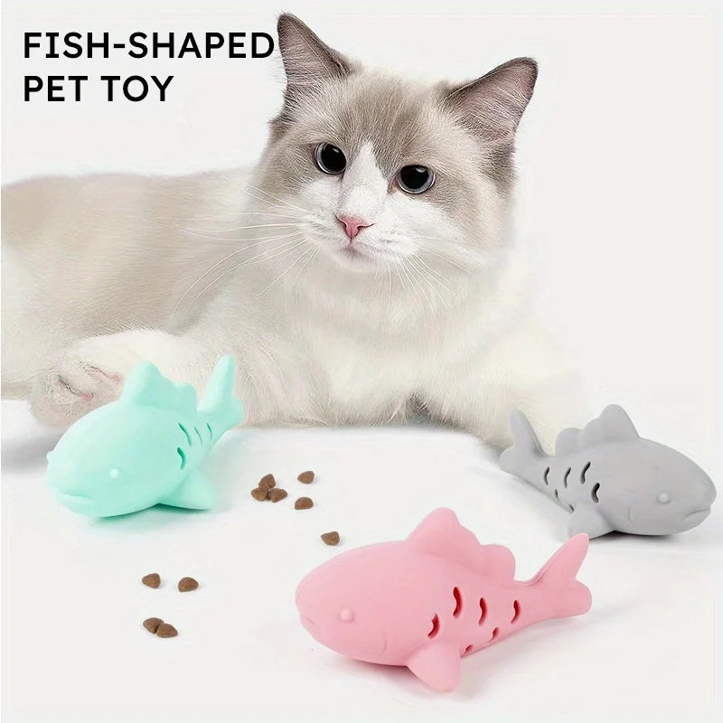 Silicone Interactive Cat & Dog Toy | Treat Hiding Chew Toy