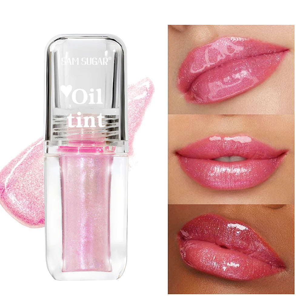 4 Color Clear Warm Change Pearl Lip Oil Moisturizing Nourishing Lip Gloss Lighten Lip Lines Lip Plumping Honey Peaceful Pleasures Health and Wellness