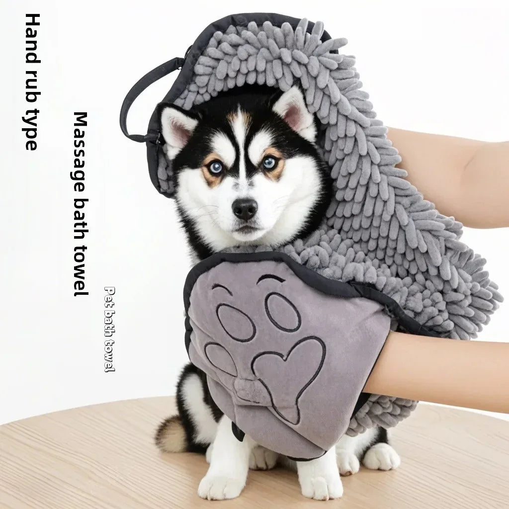 Super Absorbent Quick-Dry Pet Bath Towel for Dogs & Cats