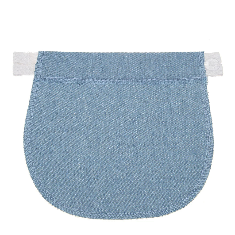 Maternity Pregnancy Waistband Belt Adjustable Elastic Pants Lengthening Extended Button for Maternity Accessories Peaceful Pleasures Health and Wellness Blue