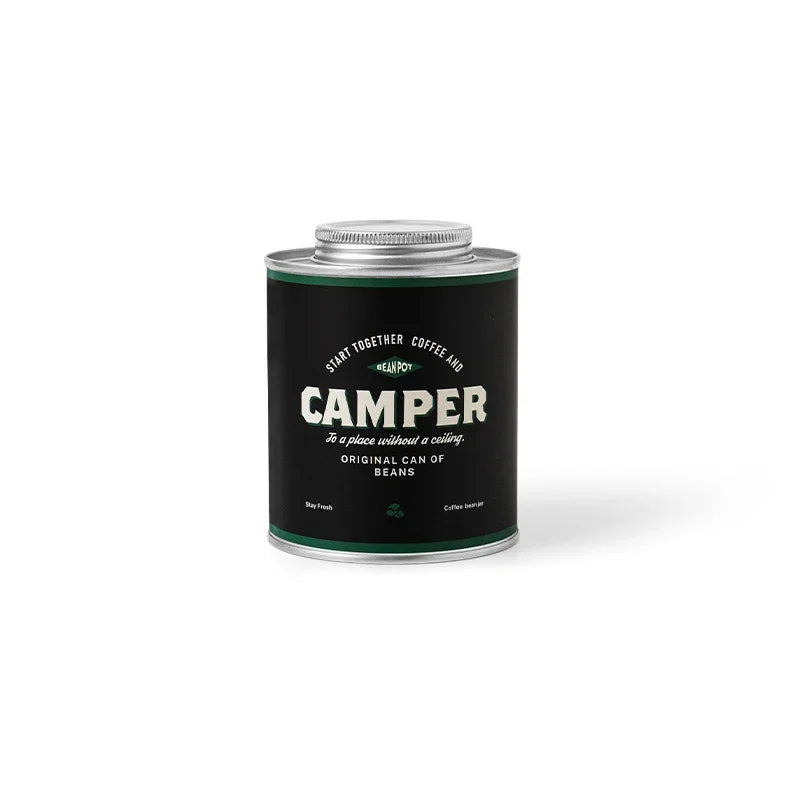 1pc coffee bean sealed storage can portable camping tin box food grade extra large fresh-keeping breathing tin can Peaceful Pleasures Health and Wellness 1pc black