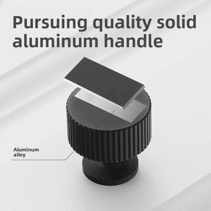 Black Aluminium Cabinet Knobs & Drawer Pulls | Modern Hardware