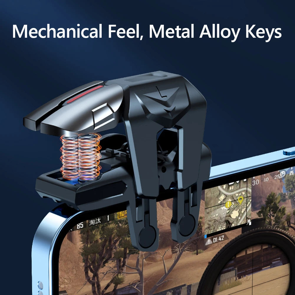 G21 Mobile Phone Game Trigger Gamepad Joystick 6-Finger Aim Shooting L1 R1 Key Button Game Fingertips For PUBG Game Controller Peaceful Pleasures Health and Wellness