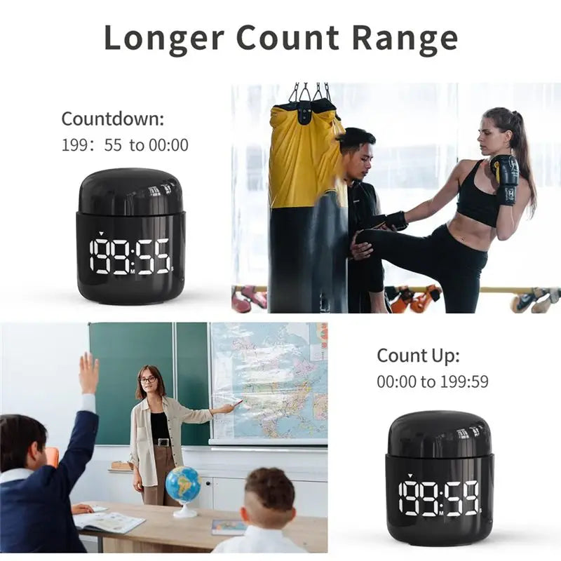 A36T-Large LED Display Countdown Countup Digital Kitchen Timer, Volume Adjustable Timer For Cooking, Student Time Management Peaceful Pleasures Health and Wellness