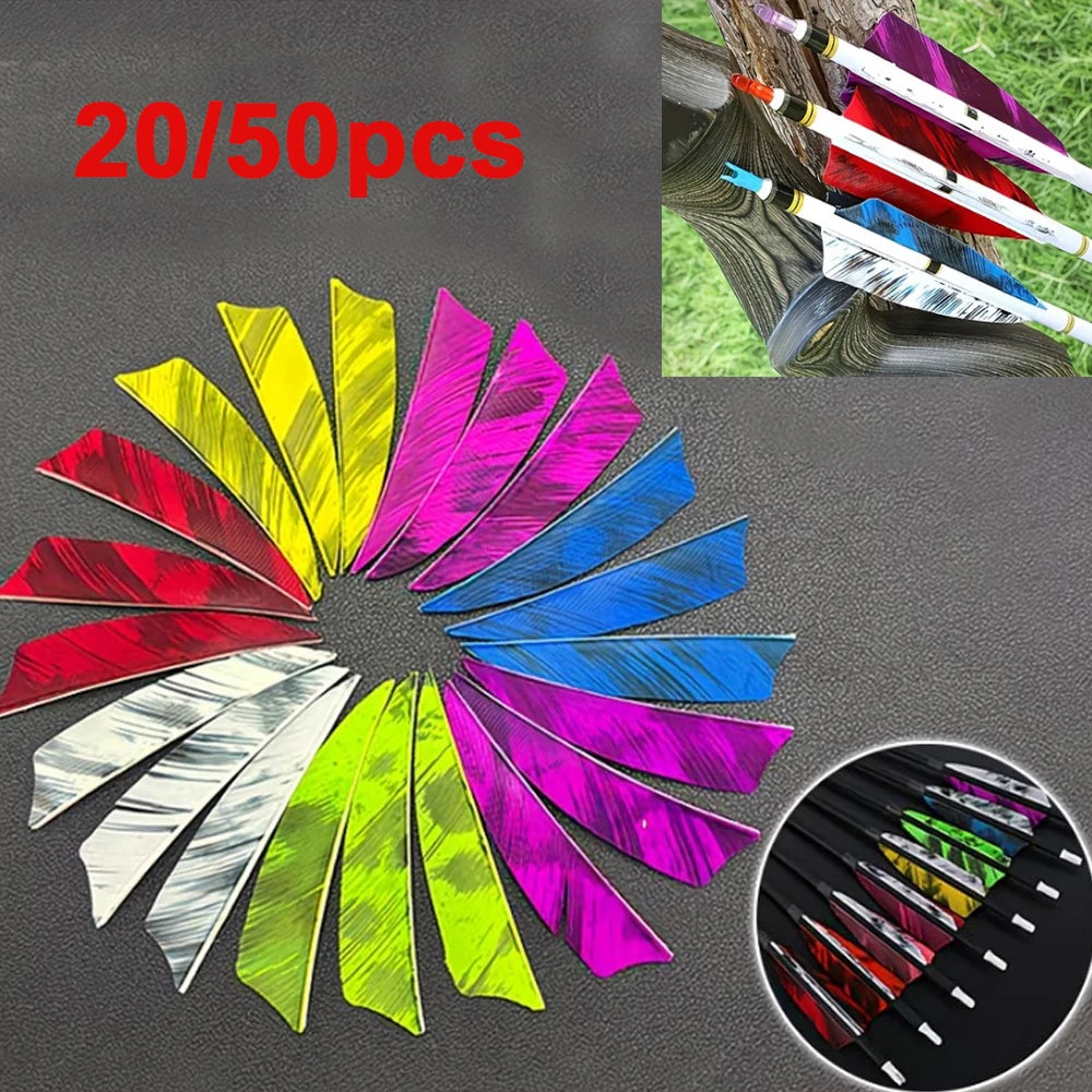 Bag Arrow Vanes 3 Turkey Feather Fletching Shield Cut DIY Archery