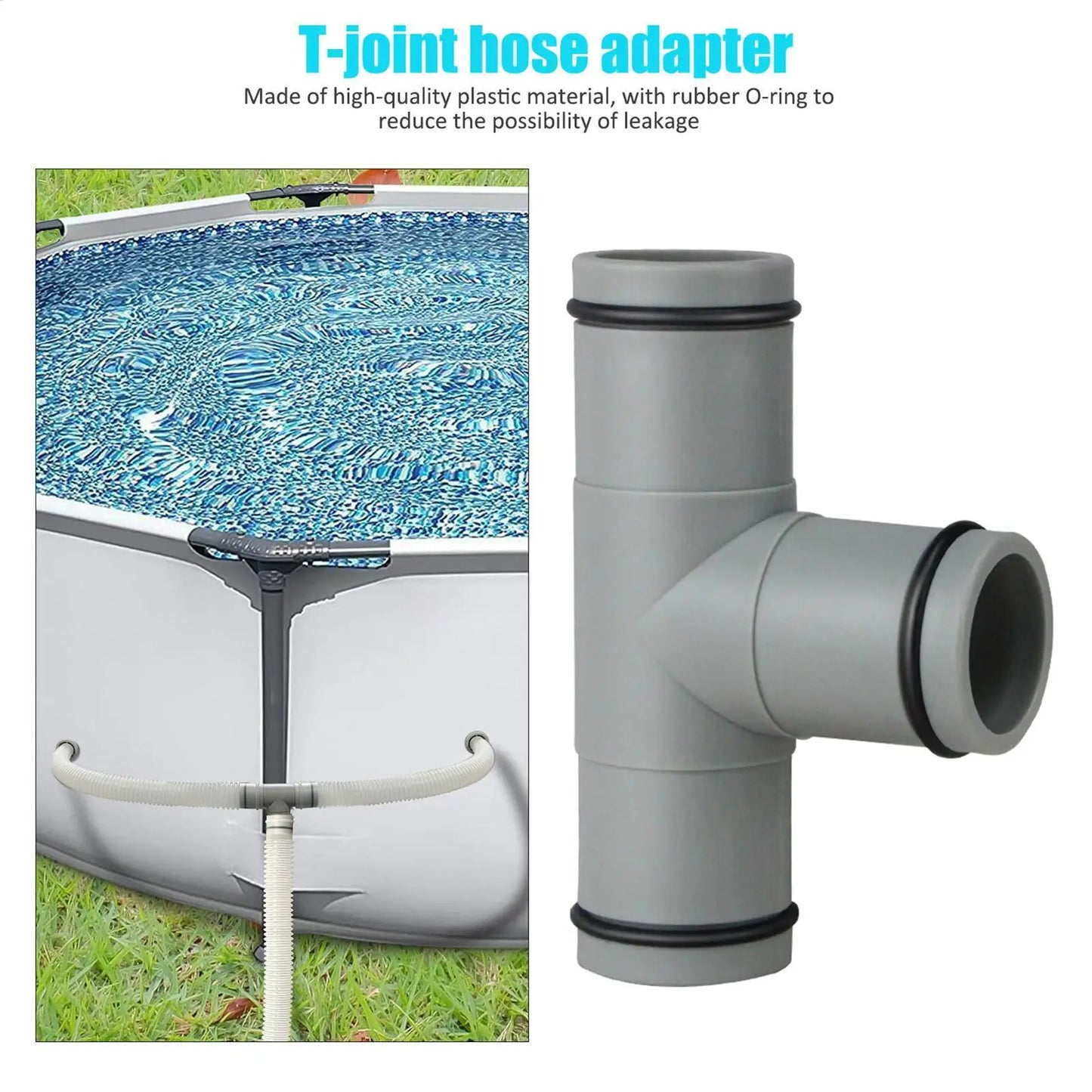 32mm T-Shape Pool Hose Connector | Rust-Resistant Filter Joint