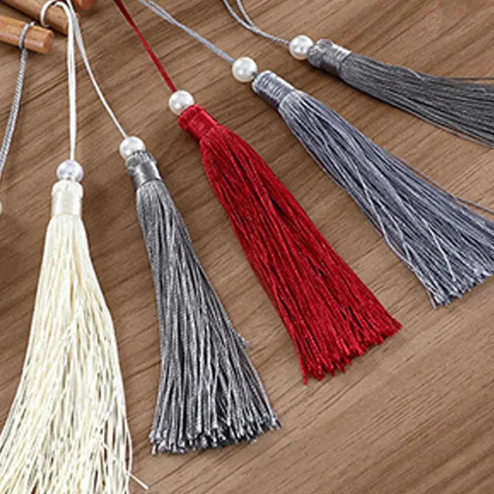Blank Round Hand Fan – Vintage Wooden Silk DIY Art Fan with Tassel