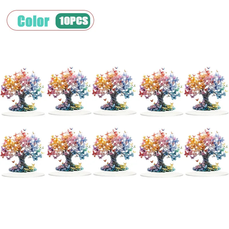 Tree of Life Butterfly Acrylic Figurine | Valentine's Day Decor