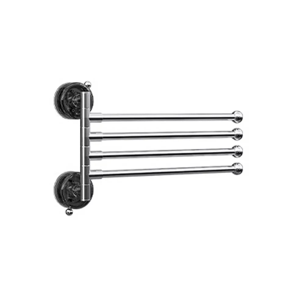 3/4/5 Bar Rotating Suction Cup Towel Rack | Foldable Hanger