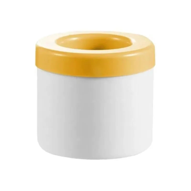 Cylinder Silicone Ice Cube Mold with Lid – Press & Pop Design Peaceful Pleasures Health and Wellness 1pc yellow