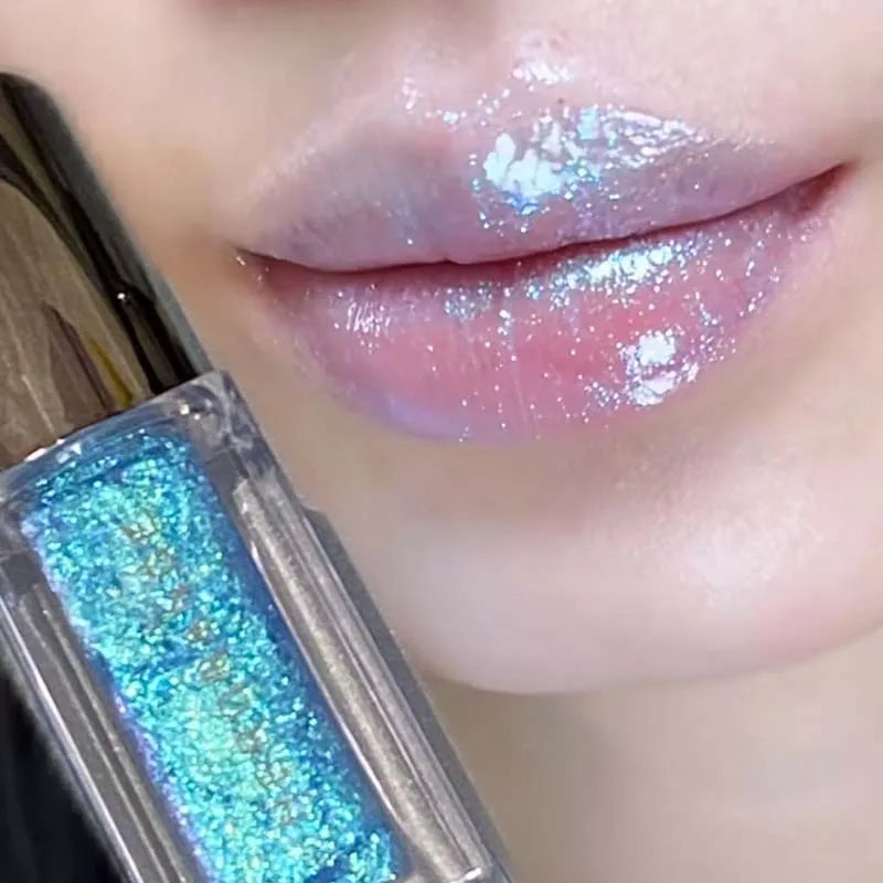 HERORANGE Pearlescent Glitter Lip Gloss | Long-Lasting Shimmer