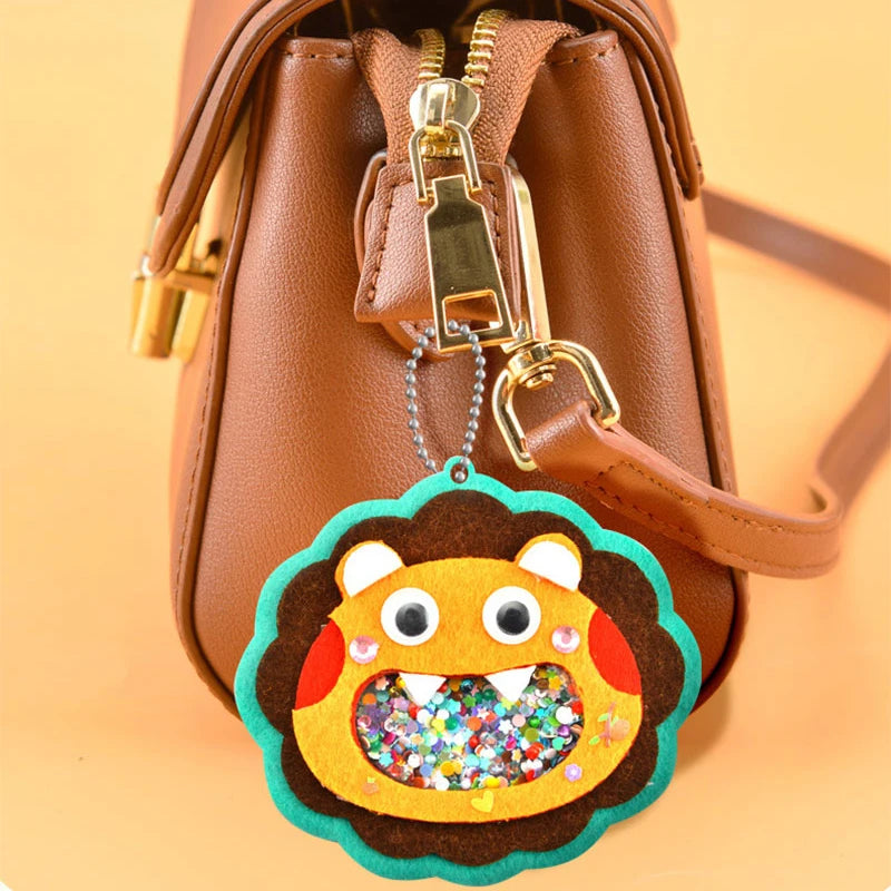 Creative Sequin Shaker Halloween Animal Pendant Handmade Craft