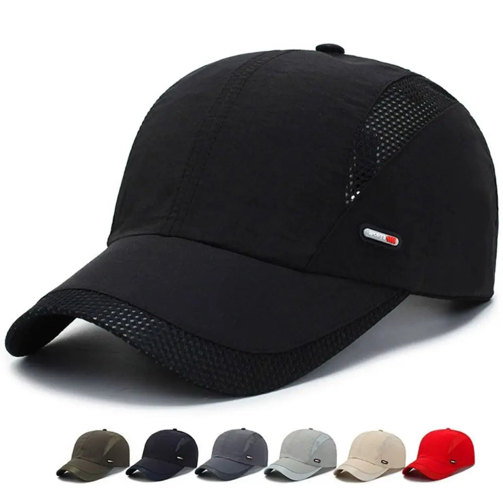 Adjustable Unisex Baseball Cap – Moisture-Wicking Quick-Dry Sun Hat