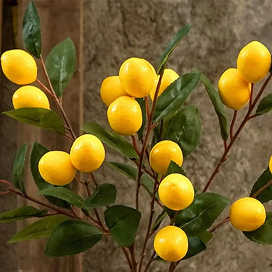 Artificial Lemon Branch | Faux Fruit Décor for Weddings & Home Artificial Fruit Branch Oasis Select