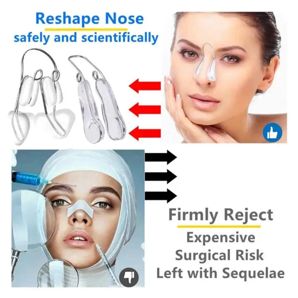 Nose Shaping Roller Nose Shaper Lifter Clip, Smooth Edge Tightening Nose Clip, Portable Nose Shaper Massager Skin Scraping Tool Peaceful Pleasures Health and Wellness