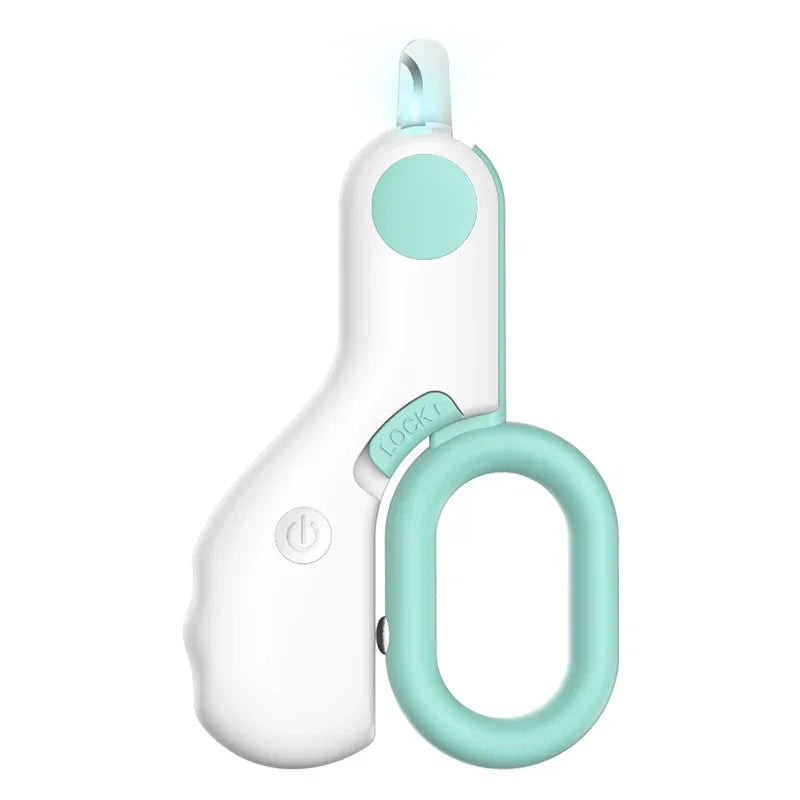 LED Light Dual-Sided Pet Nail Clippers for Cats And Dogs 5x Magnification Easy Nail Trimming Tool for Your Furry Friends Peaceful Pleasures Health and Wellness 1 pc