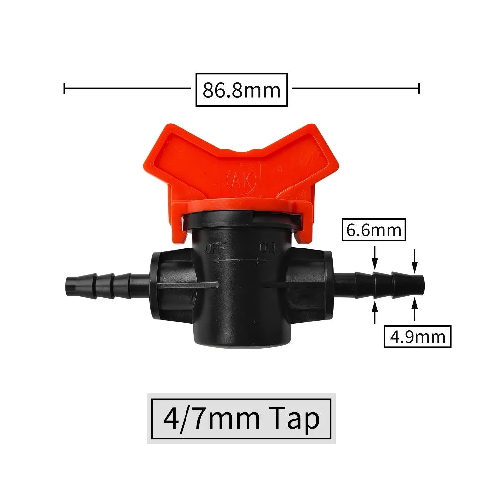 Connectors With 1/2 3/4 Inch Thread Drip Irrigation System Fitting 4/8/10/12/16/20/25mm Hose Barbed Mini Valve Garden Tap Barb Peaceful Pleasures Health and Wellness