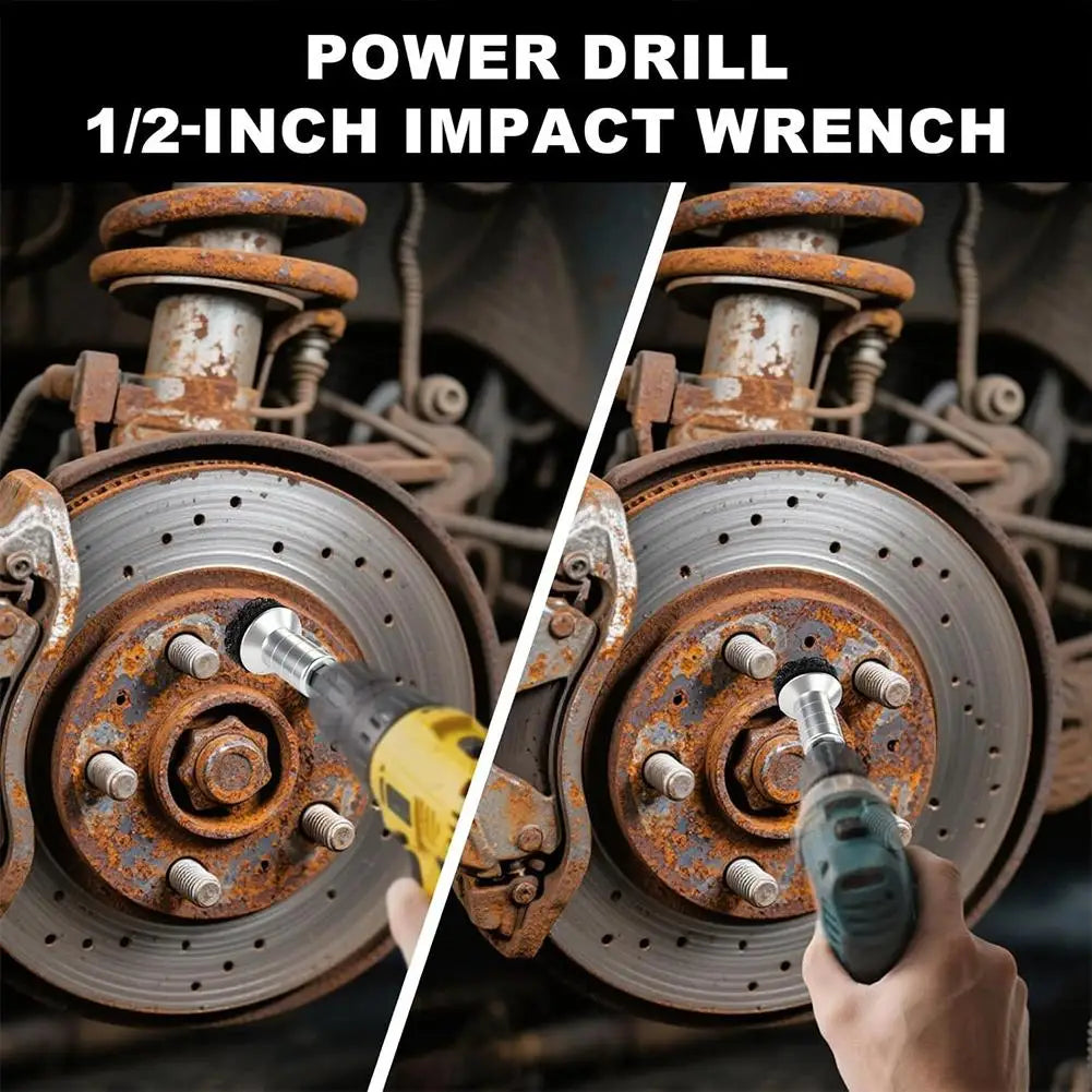 Professional Wheel Hub & Brake Disc Resurfacing Kit Rust Removal Brush Tool for Hub Surface & Stud Car Maintenance Repair Kit Peaceful Pleasures Health and Wellness