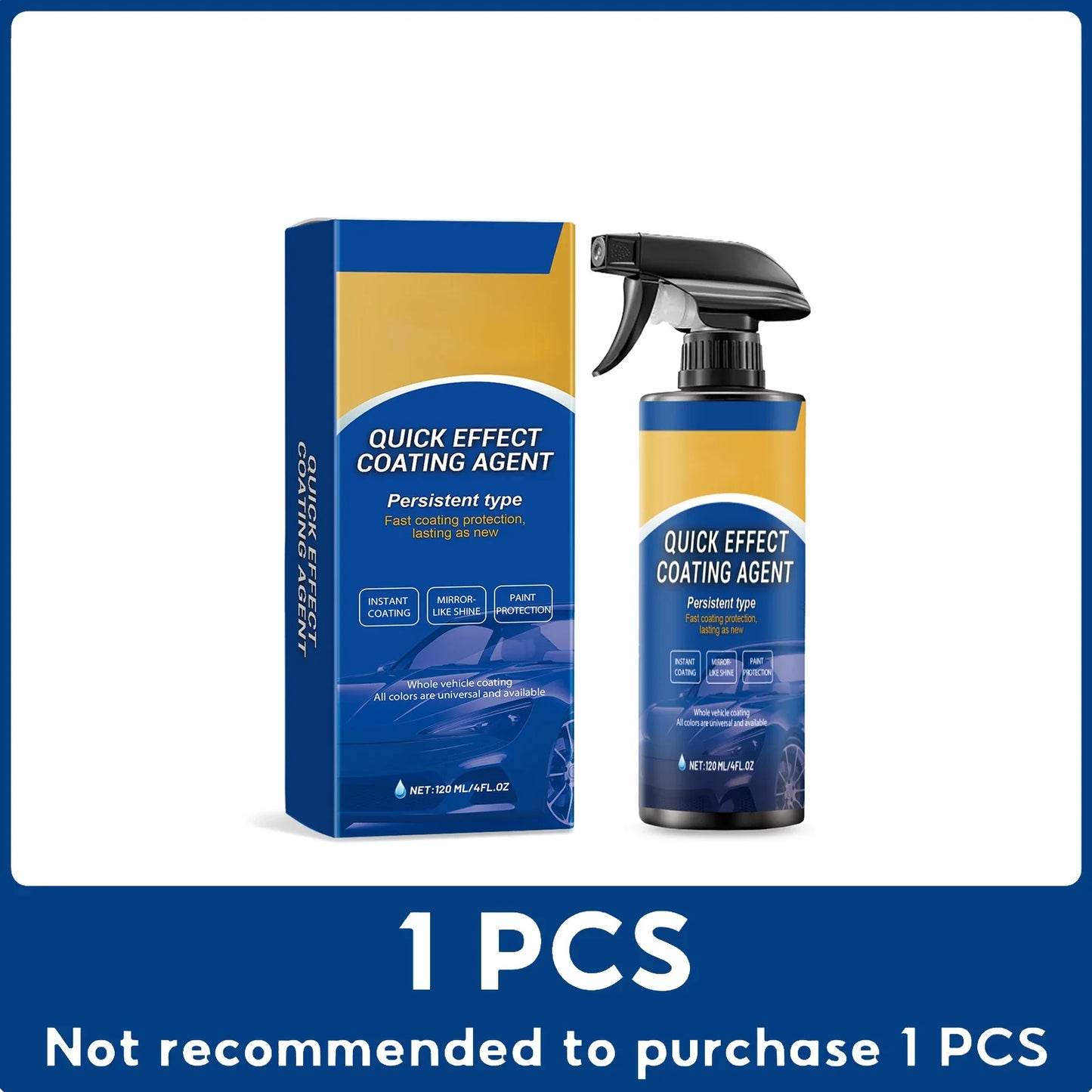 Ceramic Coating Spray – Hydrophobic Car Paint Protection 120ml