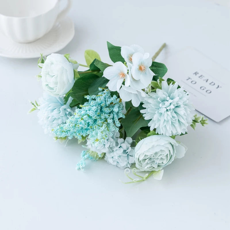 Artificial Silk Peony Bouquet | Wedding & Home Decor Flowers